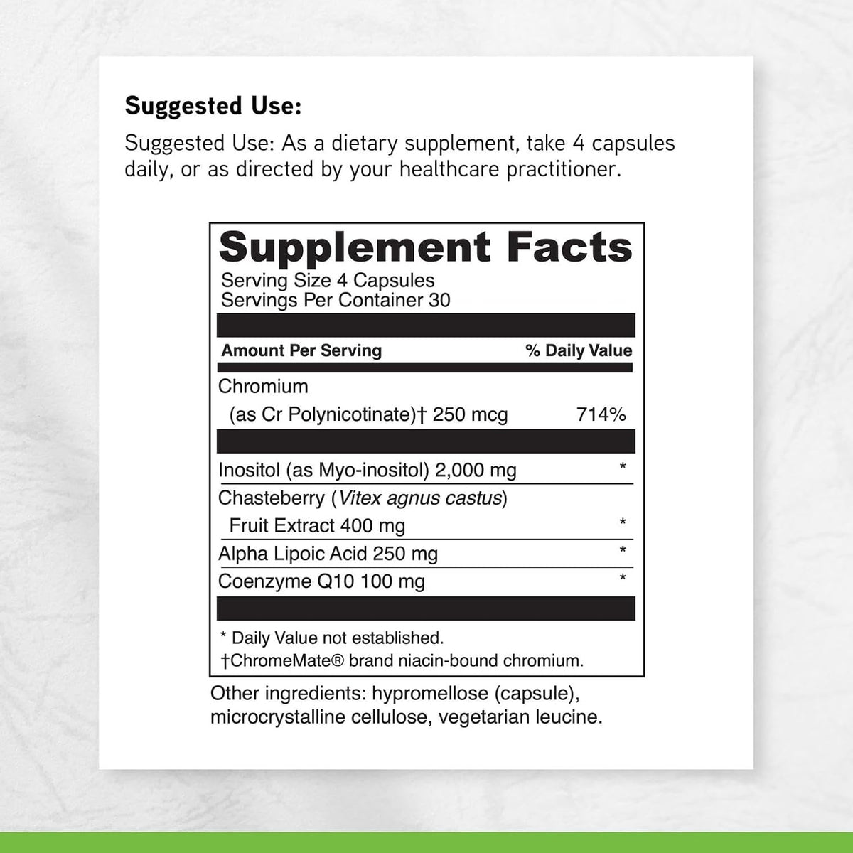 DAVINCI Labs - Inositol + Vitex Plus - Complemento para el Equilibrio Hormonal Femenino - 120 Cápsulas – Image 6