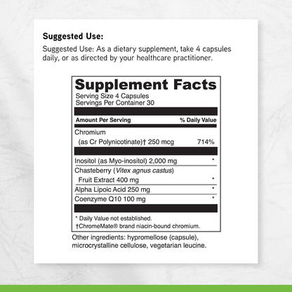DAVINCI Labs - Inositol + Vitex Plus - Complemento para el Equilibrio Hormonal Femenino - 120 Cápsulas – Image 6