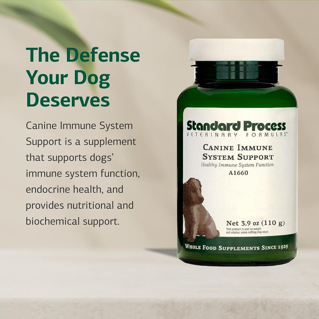 Standard Process Canine Immune System Support - Complemento inmunológico para perros con zinc y algas - 110 g
