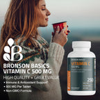 Bronson Vitamina C 500 mg - 250 Comprimidos Vegetarianos