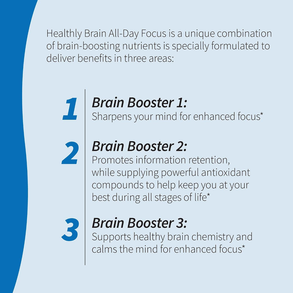 Applied Nutrition Healthy Brain Enfoque Todo el Día - 50 Comprimidos