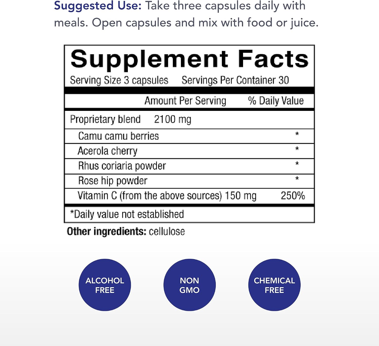 Physician's Strength Power-C Vitamina C Natural - 90 Cápsulas Raw Food con Flavonoides