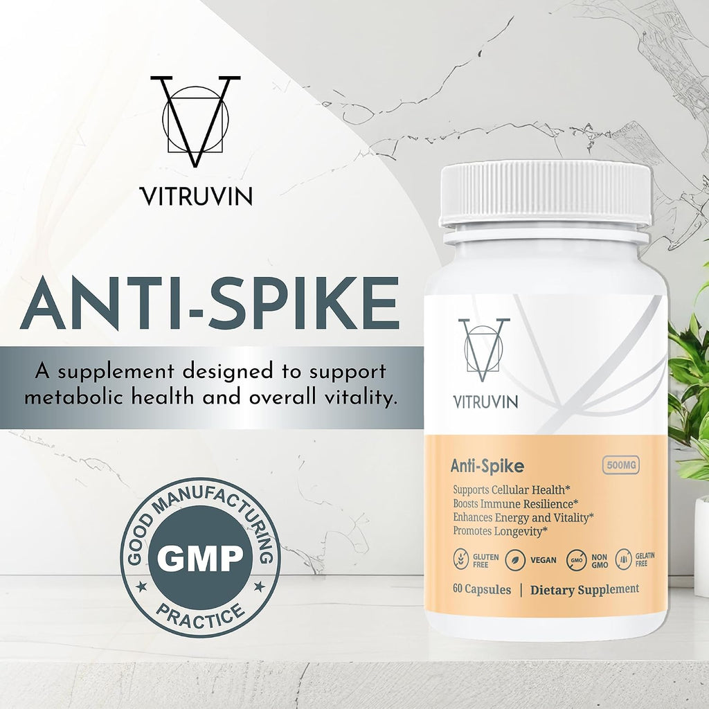VITRUVIN Suplemento Nutricional Anti-Spike – Pack de 3 Botellas