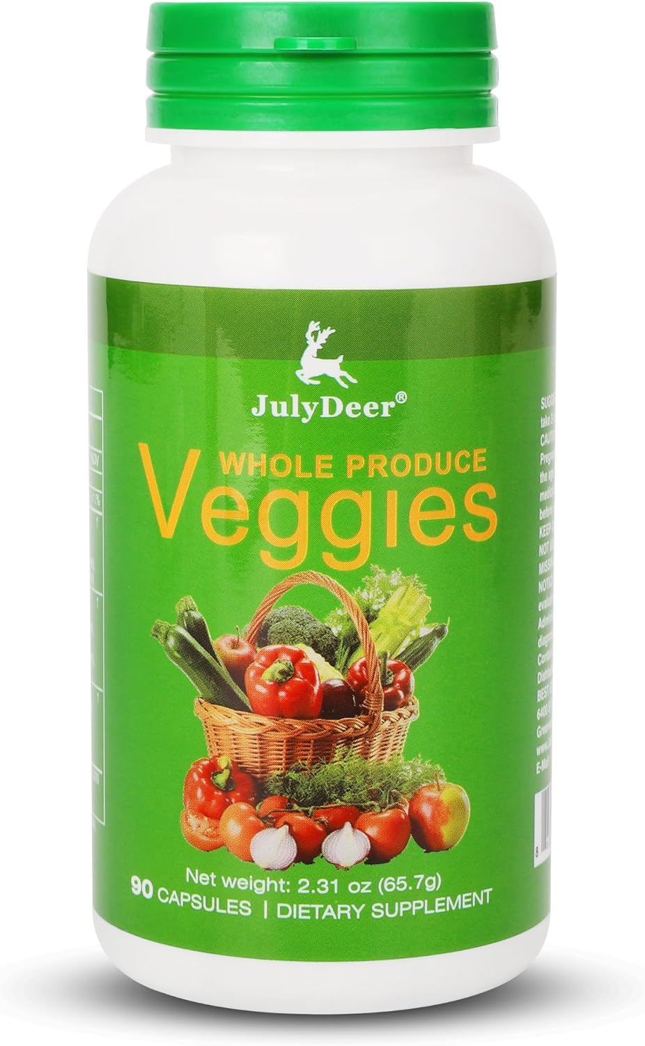 JulyDeer Fruit Supplement – 90 Cápsulas Vegetarianas | Mezcla de 16 Frutas Naturales | Fórmula Superfood con Vitaminas y Minerales