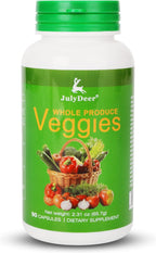 JulyDeer Fruit Supplement – 90 Cápsulas Vegetarianas | Mezcla de 16 Frutas Naturales | Fórmula Superfood con Vitaminas y Minerales