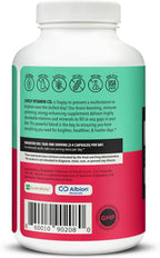 Multivitamínico Lively Vitamin Co - 37 Vitaminas, Minerales y Extractos - 240 Cápsulas Vegetarianas