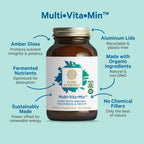 PURE SYNERGY Multi·Vita·Min - Multivitamínico Vegano con Alimentos Integrales Orgánicos (60 Comprimidos)