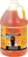 HealthyCoat Suplemento para Perros con Omega 3 y 6, Sabor a Tocino - 1 Galón