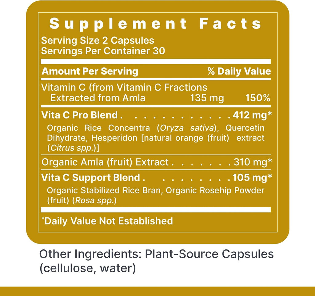 Premier Research Labs Essential C Complex - Natural Vitamin C with Amla and Bioflavonoids - 60 Vegetable Capsules
