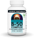 Source Naturals B-50 Complex, 50 mg, 100 Tablets - Energy Support