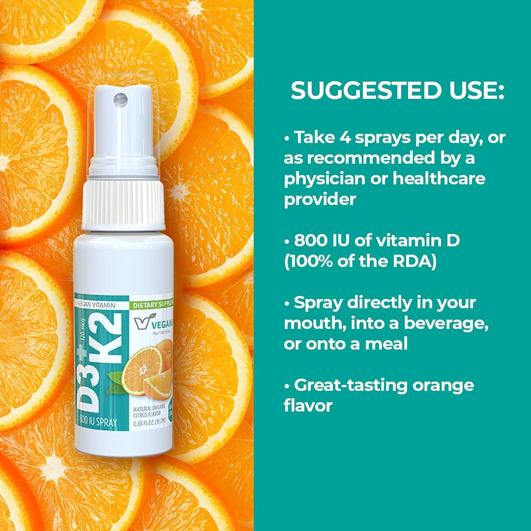 Suplemento de Vitamina D3 y K2 en Spray Oral, 19 ml