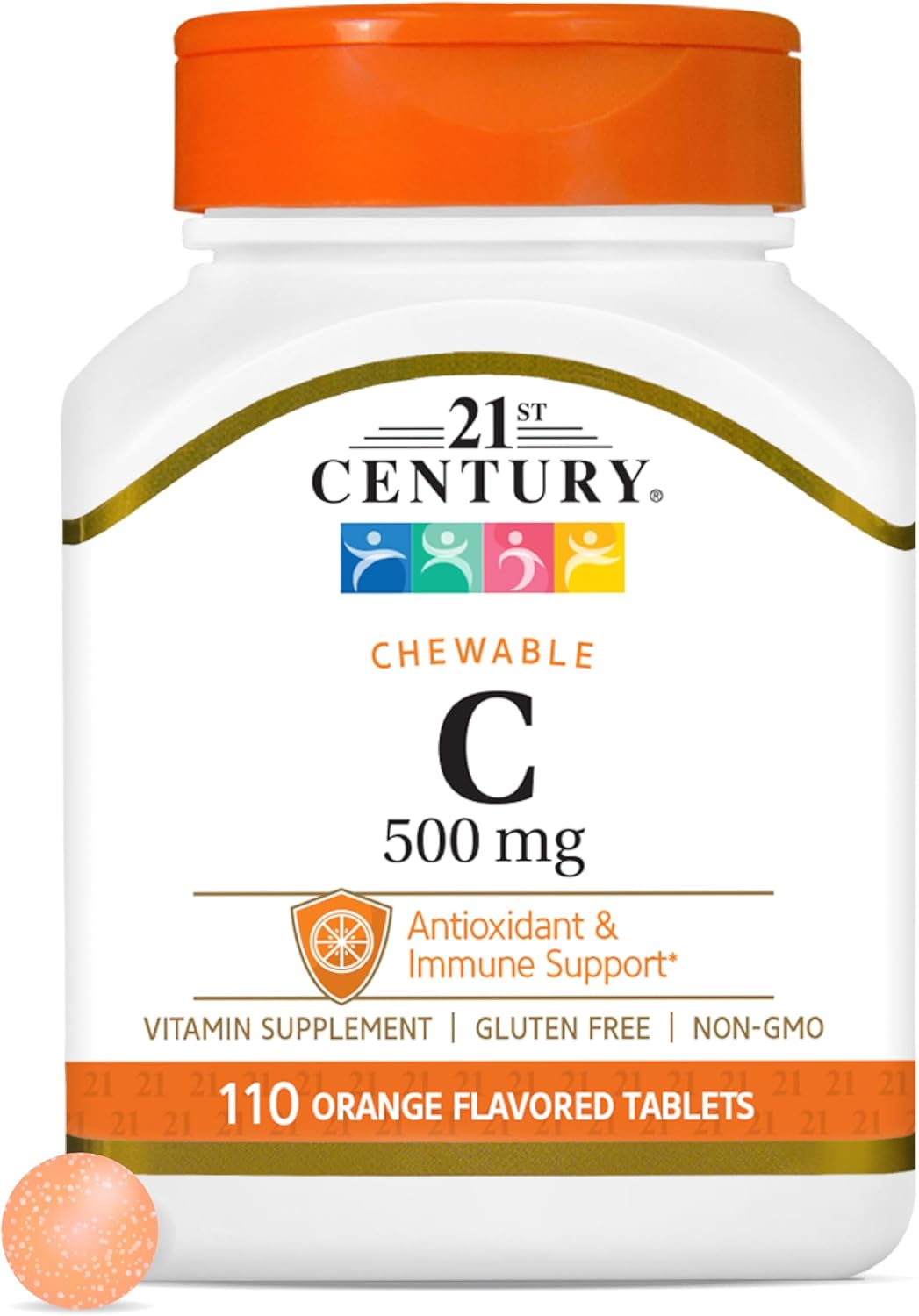21st Century Vitamina C 500 mg con Escaramujo - 220 Comprimidos (Pack de 2)