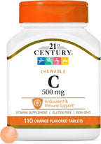 Vitamina C 500 mg Masticable Sabor Naranja - 110 Comprimidos