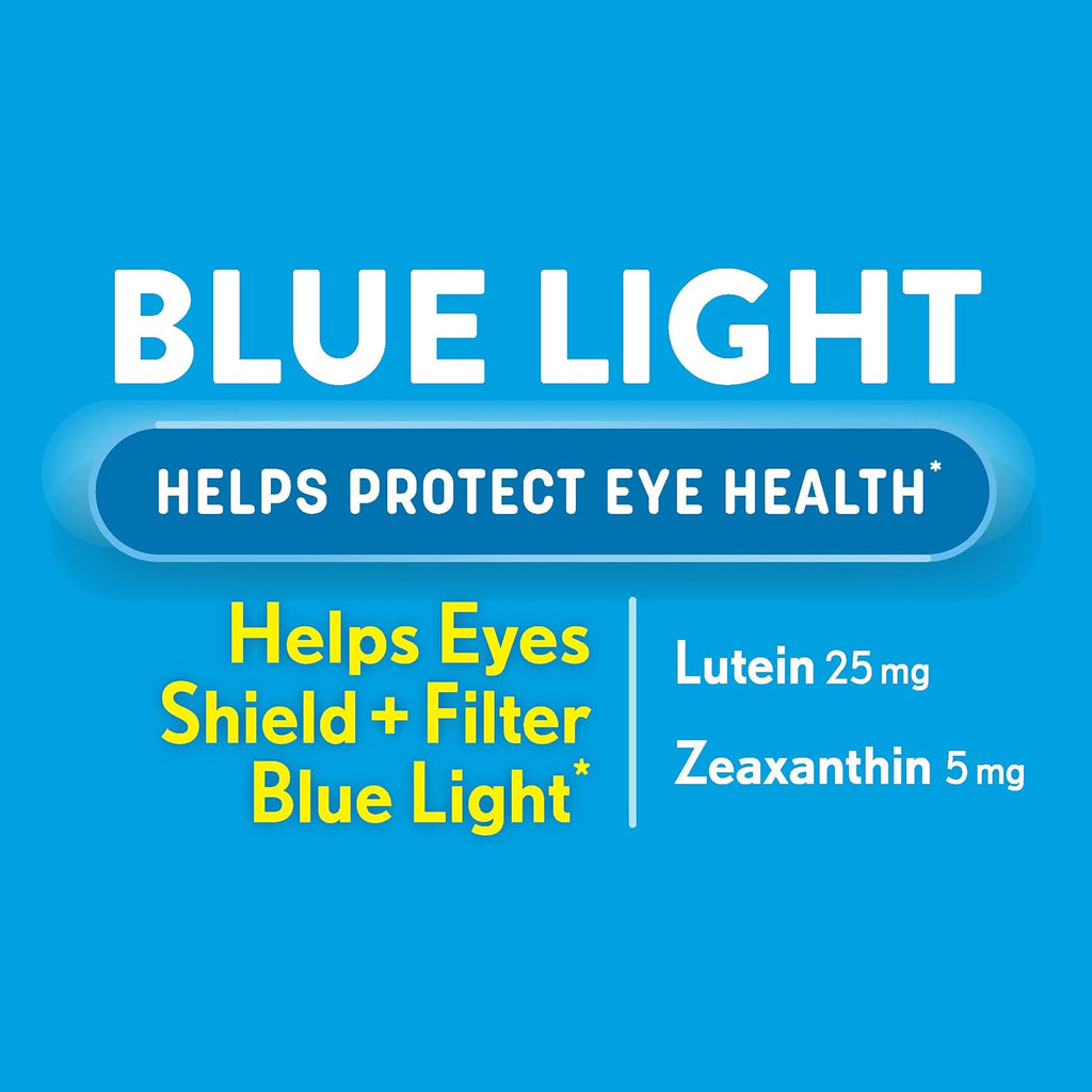 Ocuvite Blue Light Luteína y Zeaxantina, Suplemento Ocular, 30 Cápsulas Blandas