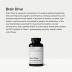 Momentous Brain Drive - Suplemento Nootrópico para Memoria y Enfoque, 30 dosis