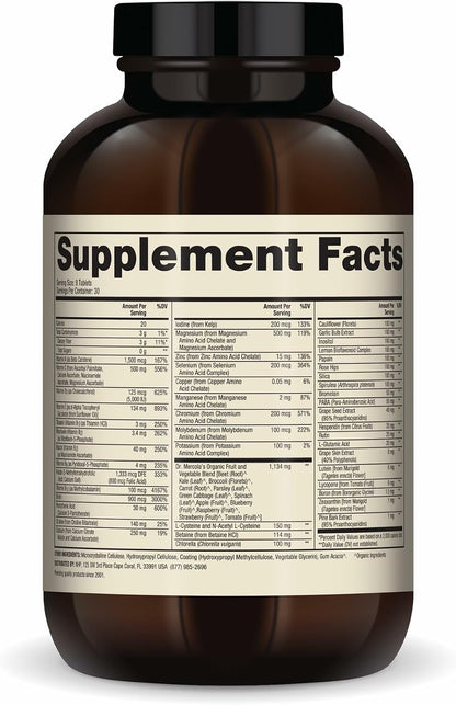 Dr. Mercola Whole-Food Complex Multivitamínico con Minerales - 240 Comprimidos (30 Servicios) – Image 2