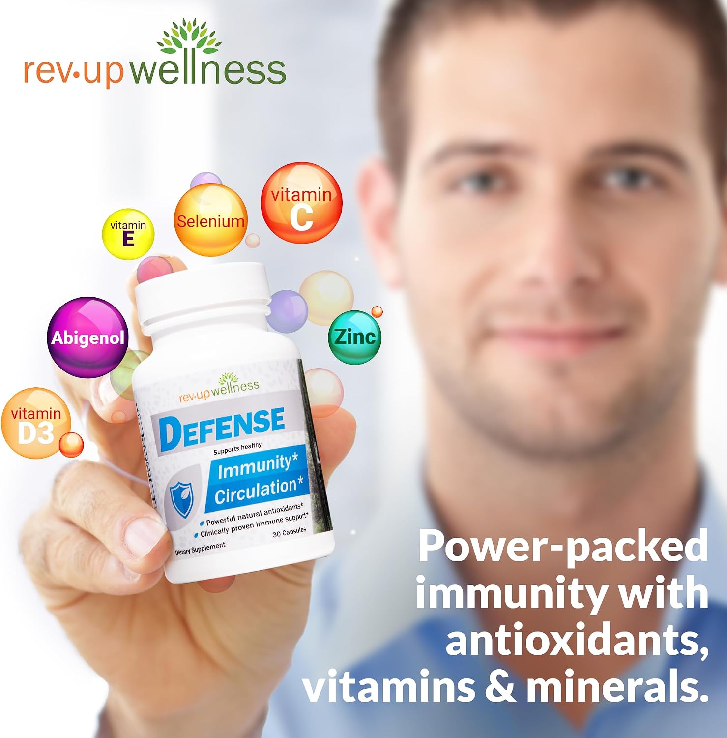 Rev Up Wellness Defense - Daily Immune Support, 30 Capsules