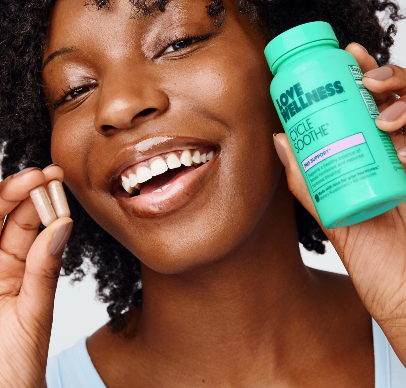 Love Wellness Cycle Soothe - Suplemento para el ciclo menstrual, 60 cápsulas