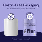 Finn Probióticos Digestivos para Perros - Calabaza y Prebióticos - 90 Masticables - 6 Cepas, 3 Mil Millones UFC