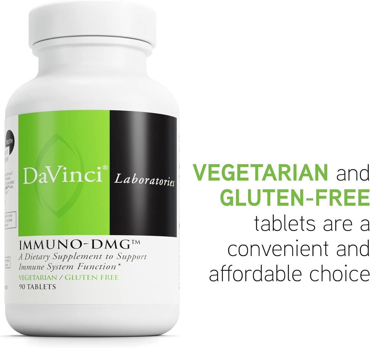 DAVINCI Labs Immuno-DMG - 90 Comprimidos Vegetarianos – Image 5