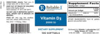 Reliable Vitamina D3 2000 UI, 100 Cápsulas Blandas