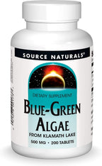 Source Naturals Klamath Lake Blue-Green Algae - 500 mg - 50 Tablets