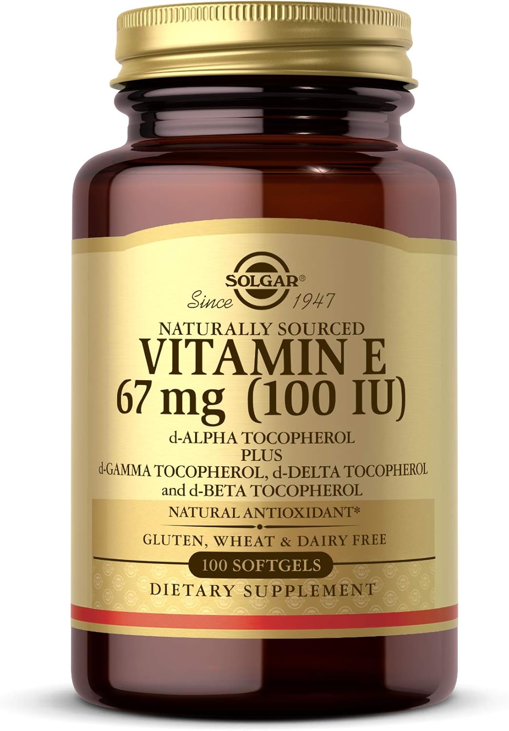 Solgar Vitamina E, 100 Cápsulas Blandas (Discontinuado)