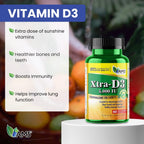 Xtra D3 Vitamina D3 5000 UI (125 mcg) - 180 Cápsulas Blandas (Pack de 3)