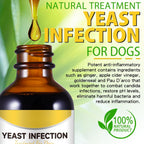 Netwik Tratamiento Natural contra la Levadura para Perros - Alivio de Picazón y Alergias - Suplemento Herbal Líquido 60 ml