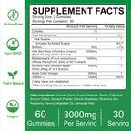VIFSSG Sea Moss Gummies 3000mg - Gominolas de Musgo Marino con Bladderwrack y Bardana - 60 Gomitas Veganas