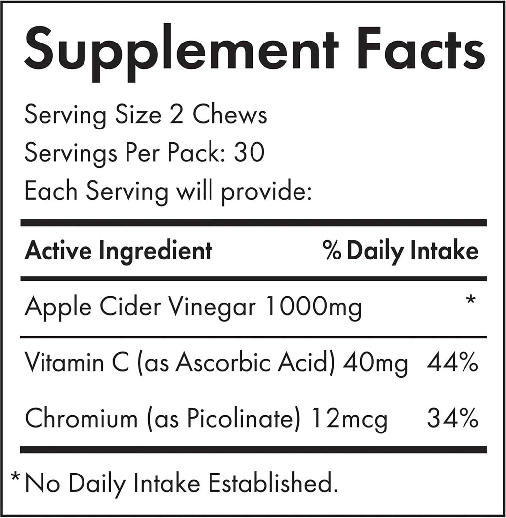 Beauty Pie Goody Two Chews Gominolas de Vinagre de Manzana con Cromo y Vitamina C