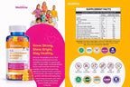 Kids Multivitamin Gummies – Wellrite Multivitamínico para Niños con Vitaminas y Minerales, Crecimiento e Inmunidad, Vegano, Sin Gelatina, Sin Gluten, Sin Frutos Secos, 60 Gomitas, Sabor Fresa y Limón
