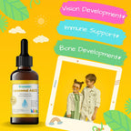 Nuvamin Gotas Líquidas Liposomales de Vitamina A, D3 y K2 para Bebés, Niños y Adultos - 800 UI/mL, 60 ml, Sabor Limón