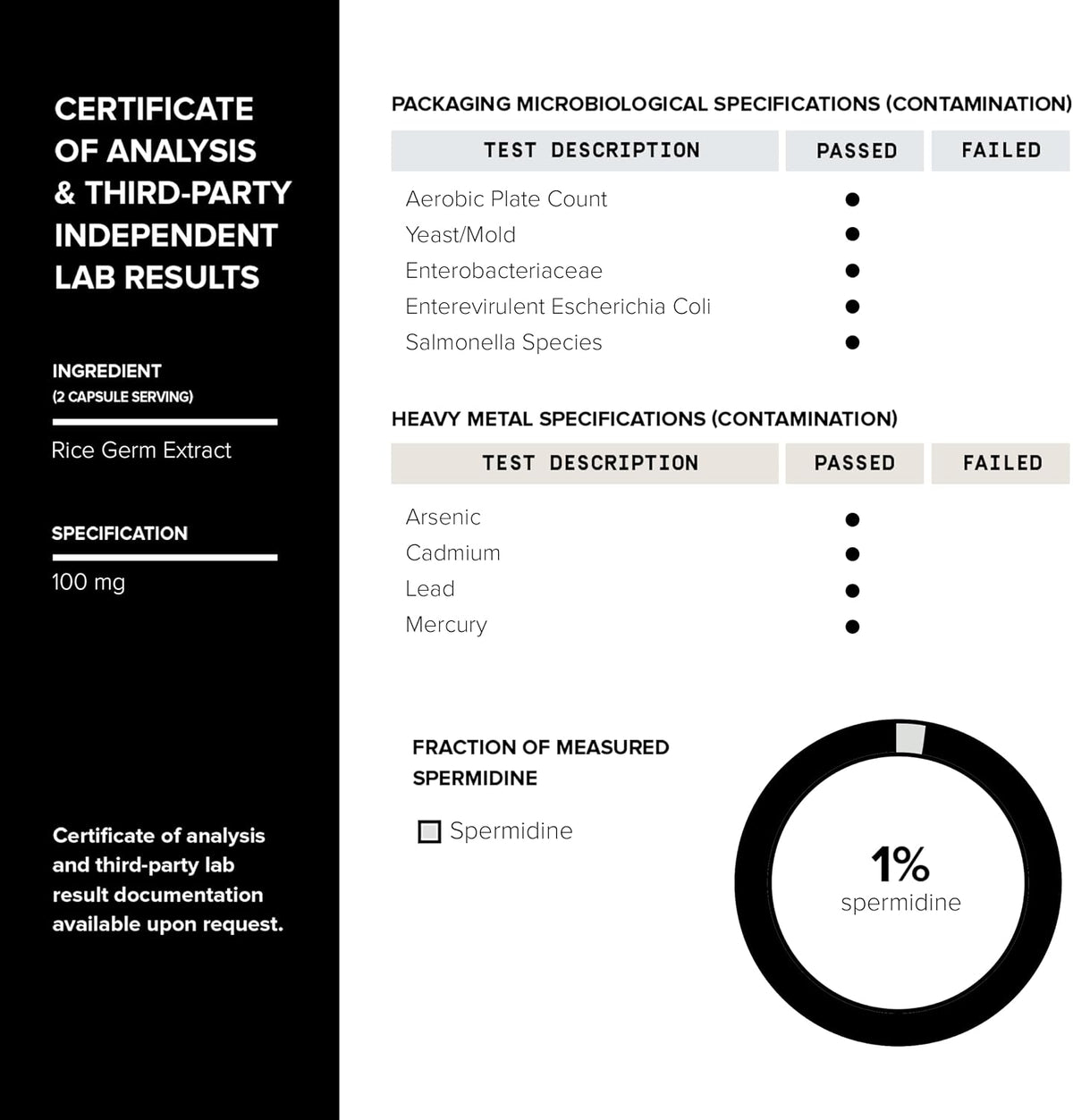 Toniiq 22mg Ultra Concentrated Spermidine Supplement - Espermidina 22mg - 60 Cápsulas Vegetarianas – Image 6