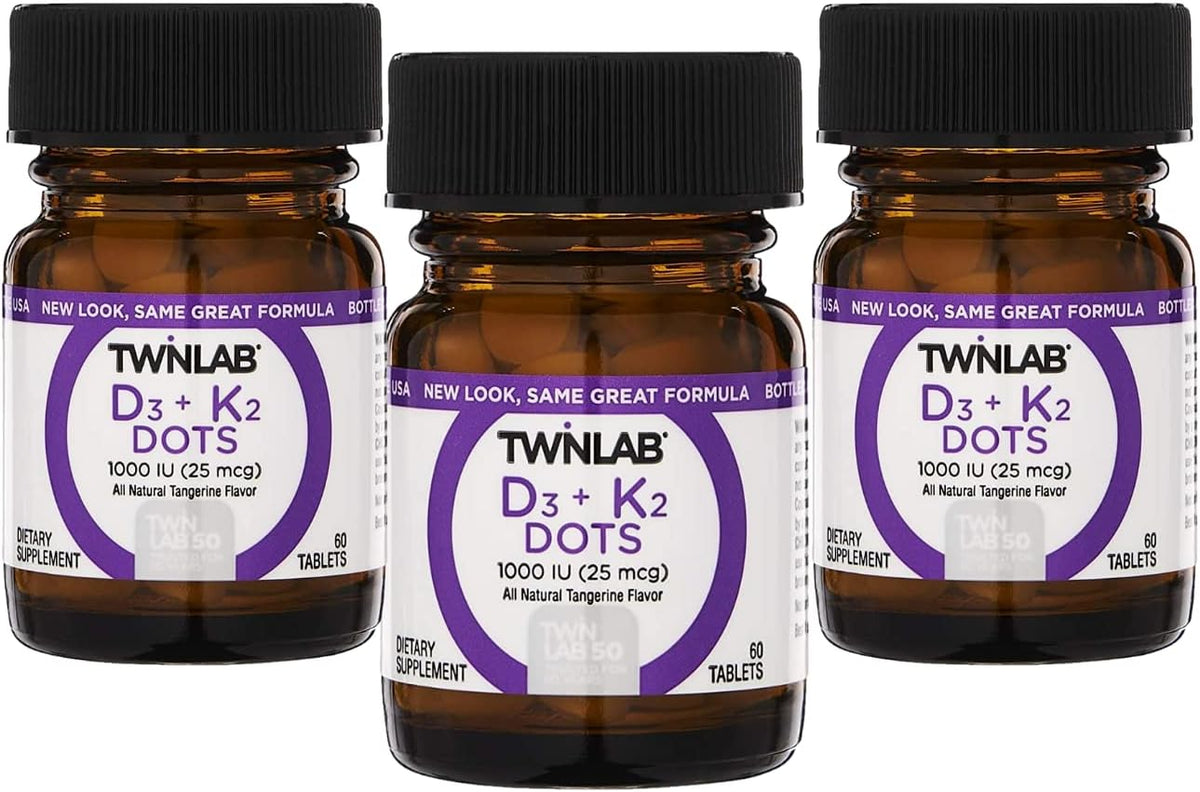 Twinlab D3 + K2 Dots - Vitamina D3 y K2 - – La absorción y utilización normal del calcio y del fósforo. – Image 1