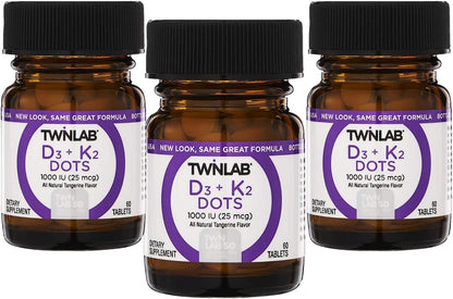 Twinlab D3 + K2 Dots - Vitamina D3 y K2 - – La absorción y utilización normal del calcio y del fósforo. – Image 1