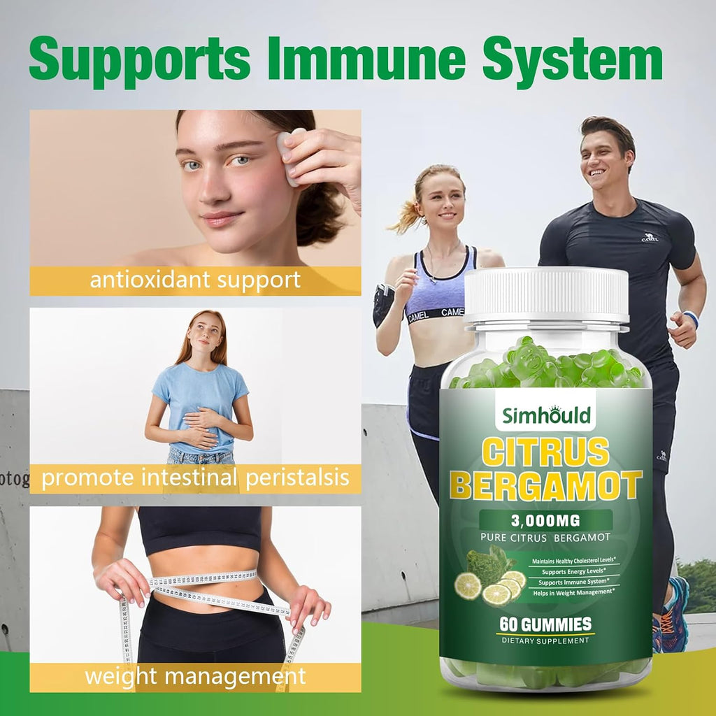 Citrus Bergamot Gummies 3000 mg - 60 Gominolas Veganas Sabor Lima