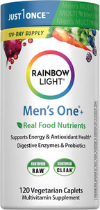 Rainbow Light Men's One+ Multivitamin | 150 Tablets | Cellular Energy & Immunity | with Vitamins C, D & Zinc
