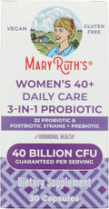 MARYRUTH'S Daily Care 40+ Women’s 3-in-1 Capsules, 40 B CFU, 30 ct