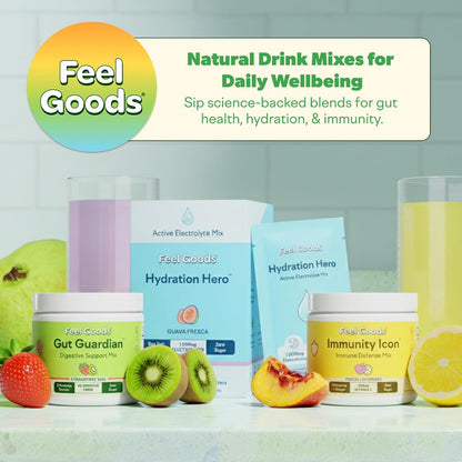 Feel Goods Immunity Icon, Mezcla de polvo – La vitamina C y el zinc contribuyen al funcionamiento normal del – Image 7