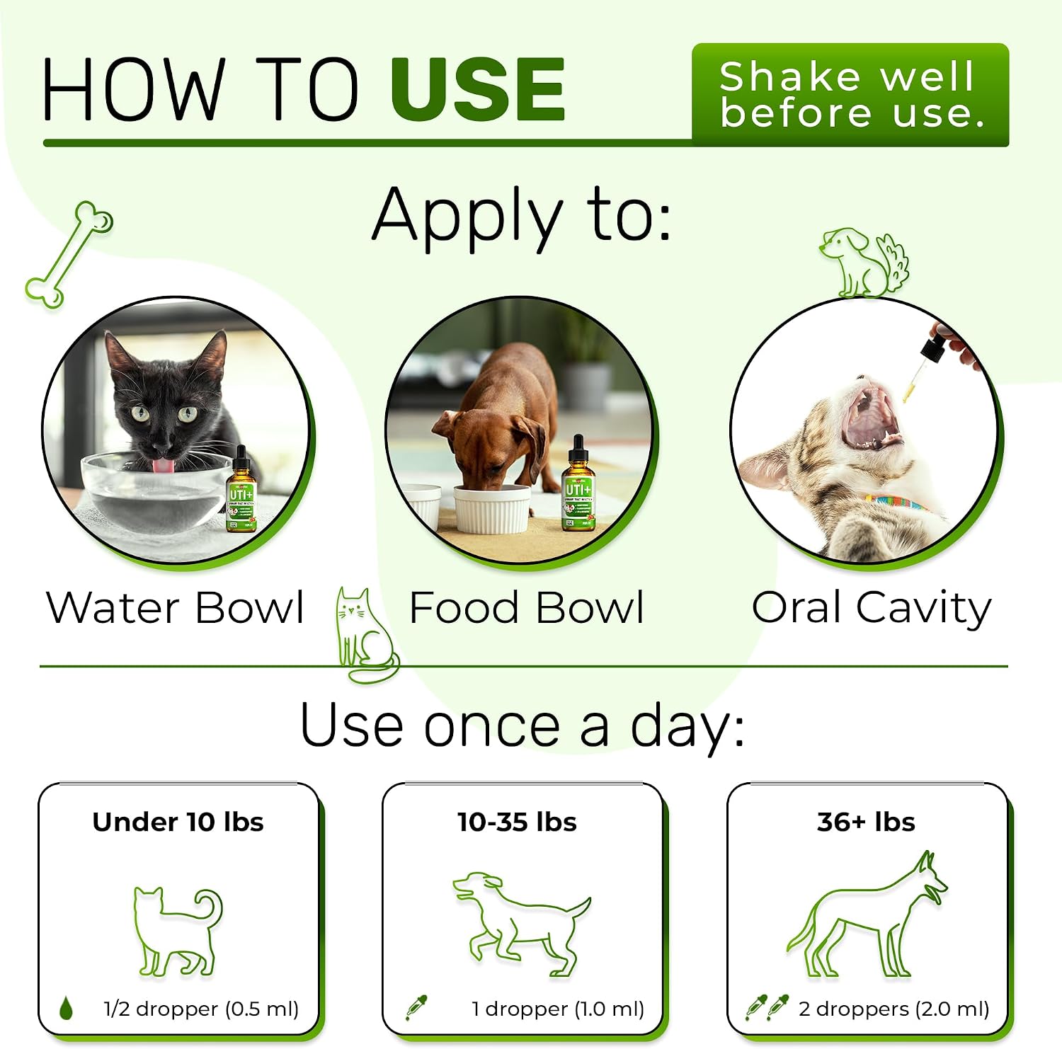 Suplemento Urinario para Perros y Gatos – Cuidado de Riñones y Vejiga con Arándano – 60 ml
