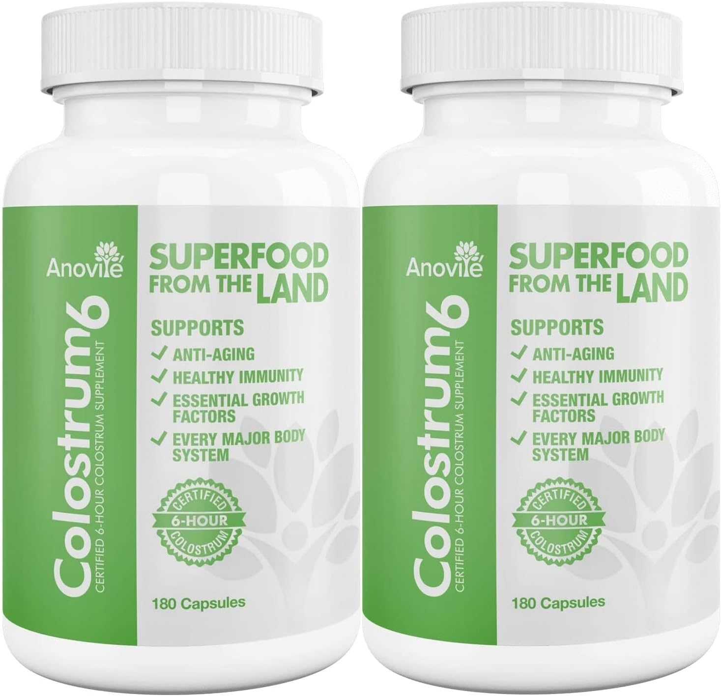 Anovite Colostrum6 Cápsulas, 180 unidades (Paquete de 2)