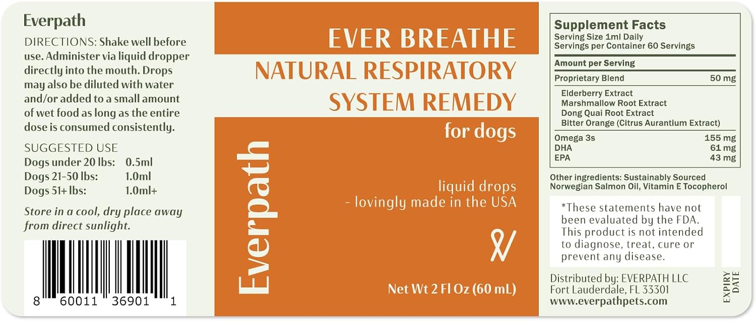 Everpath Respiratory Support for Dogs - 60 ml