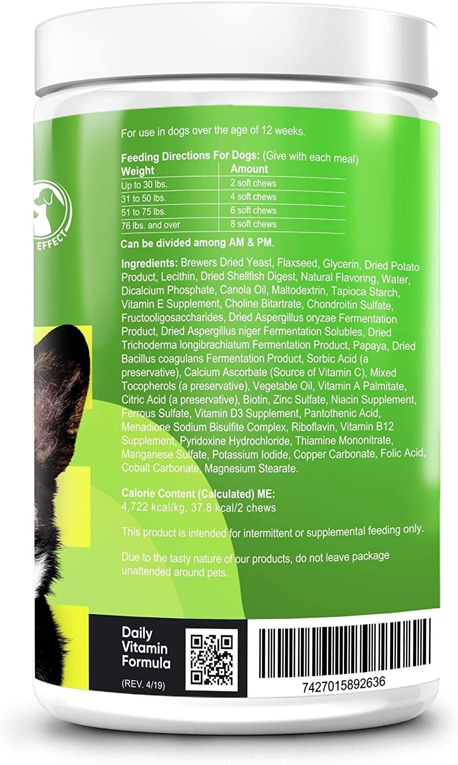 IE 4 in 1 Multivitamínicos para Perros | Apoyo Articular, Salud Inmunológica, Piel y Corazón | 90 Masticables Suaves