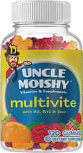 Uncle Moishy Gominolas Multivitamínicas y Minerales para Niños con Colina - 120 Gomitas