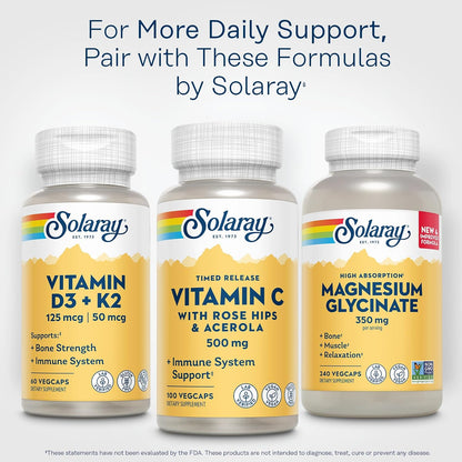 Solaray Vitamina C 500 mg con Escaramujo - – Contribuye al funcionamiento normal del sistema inmunitario. – Image 6