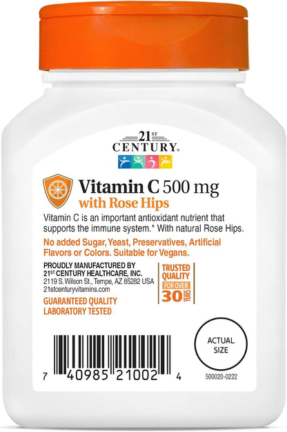 21st Century Vitamina C 500 mg con – ¿Es seguro tomar 500 mg de vitamina C al día? Sí, es una dosis segura y – Image 7