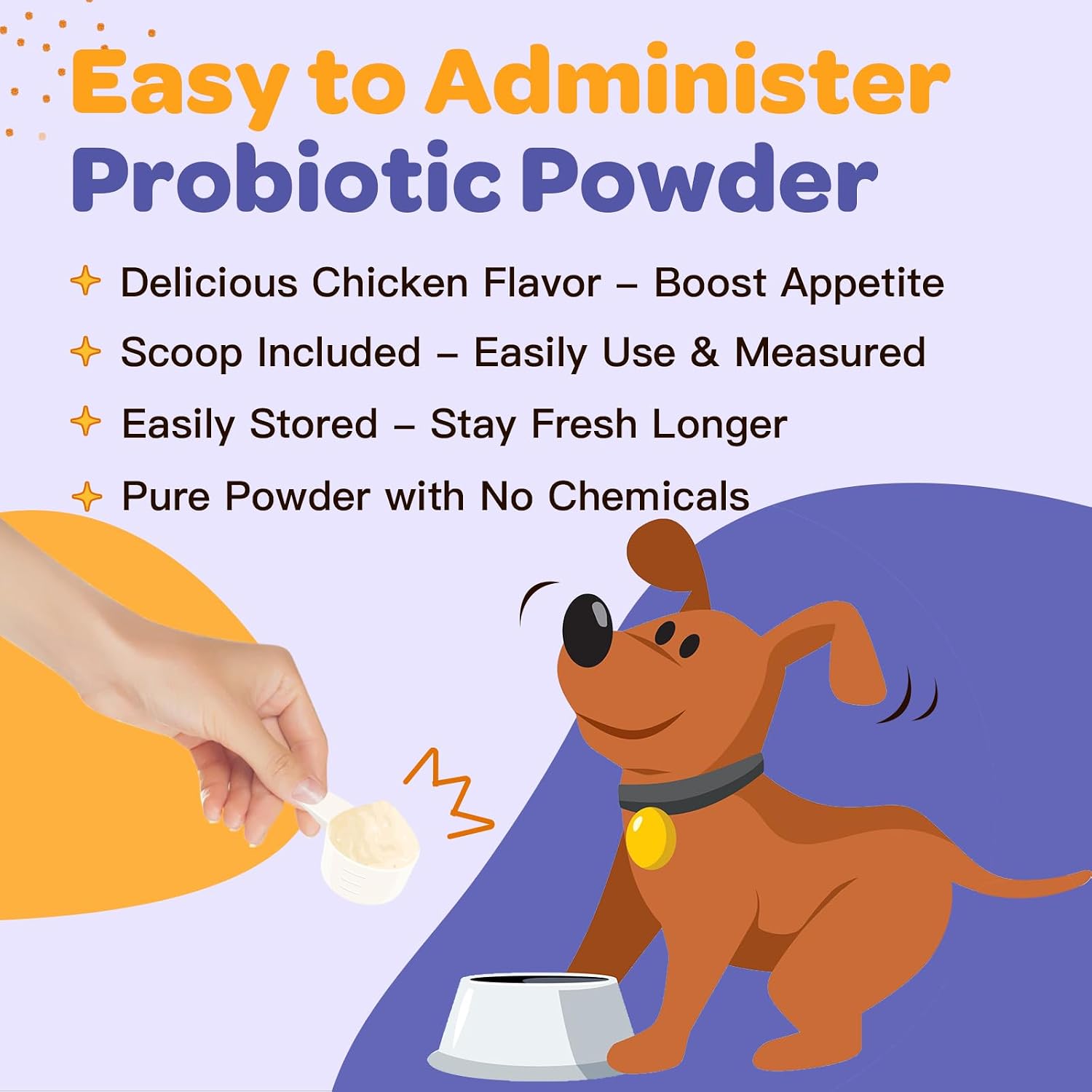 NATURE TARGET Probióticos para Perros - Polvo con Probióticos, Prebióticos, Enzimas Digestivas y Fibra - 6 Mil Millones de UFC - 90 Dosis