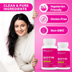 Safrel Biotina (Vitamina B7) 10.000 mcg – 240 Cápsulas Veganas, Sin Gluten