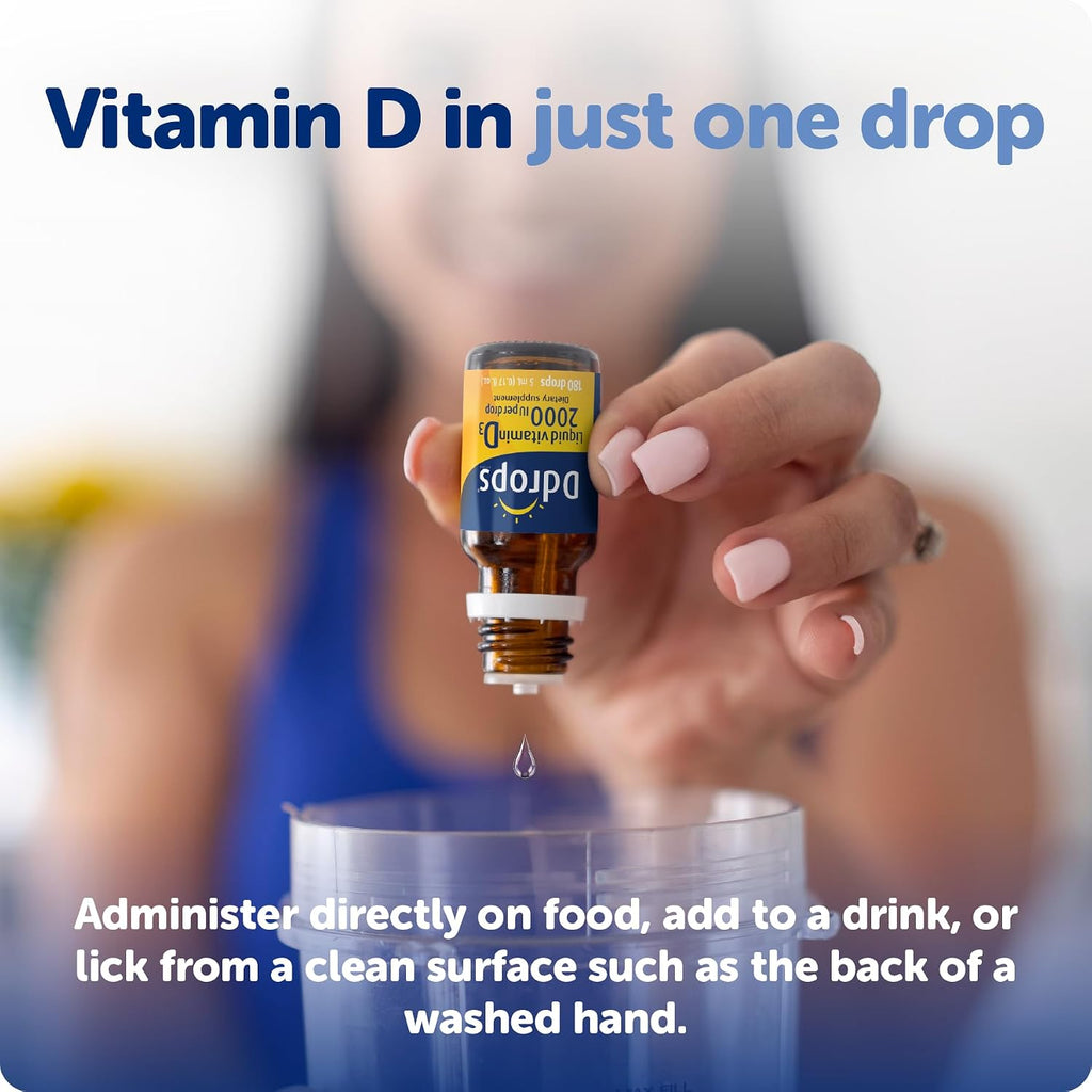 Ddrops Adultos 2000 UI 180 Gotas - Suplemento Líquido de Vitamina D3
